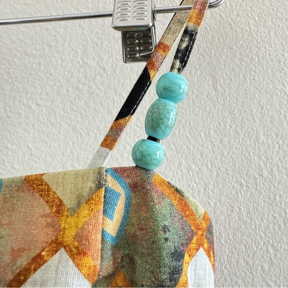 Christian Lacroix Linen Blend Cruz Mini Dress Size Small - Picture 8 of 12